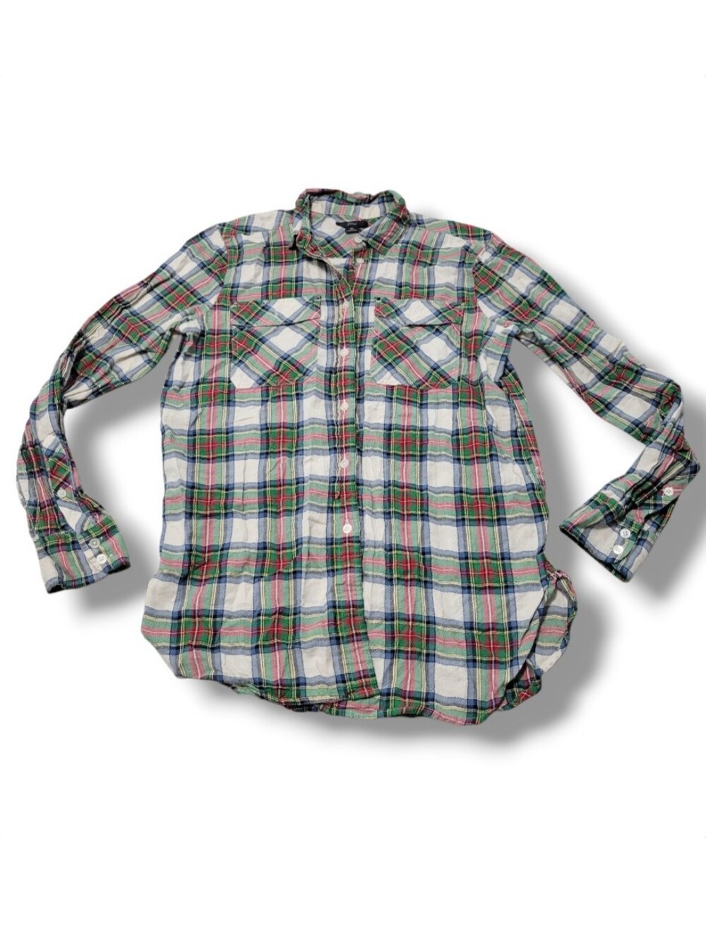 J.Crew Top Size 8 Tall J Crew Shirt 8T Long Sleeve Shirt Button Down Shirt Plaid